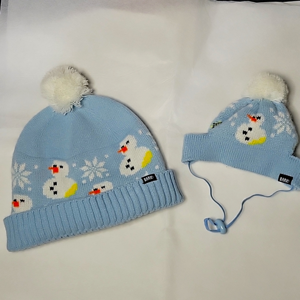 Matching pet and owner beanies